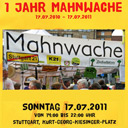 Mahnwachenfest zum 1. Geburtstag der Mahnwache